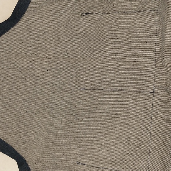 High Quality Denim Apron USA Made Chef Sig w Embroidered Logo Unworn Heavy Duty - Picture 7 of 8